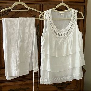 Cotton/Linen Pants and Top